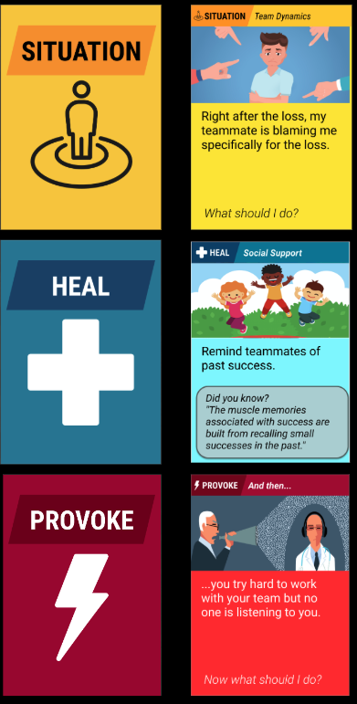 Design card sections